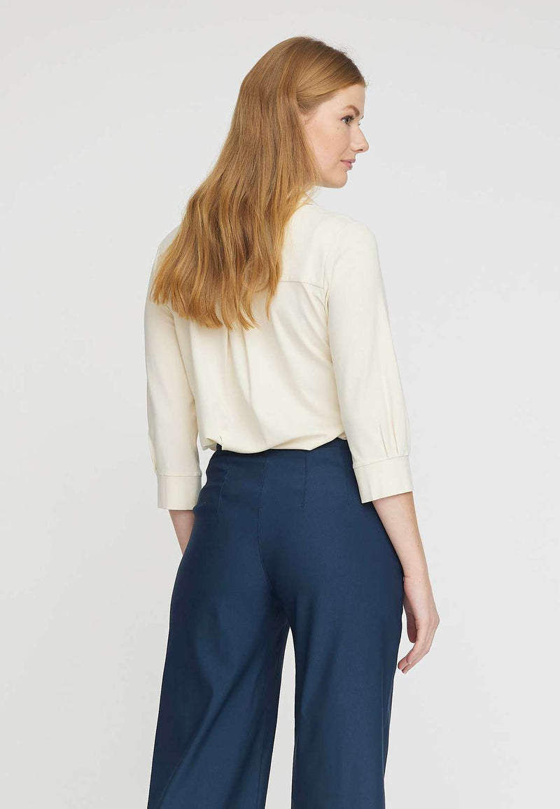 LauRie Mirakelbyxan Donna Loose Crop Navy