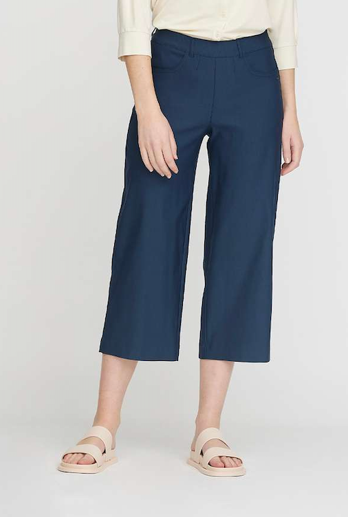 LauRie Mirakelbyxan Donna Loose Crop Navy