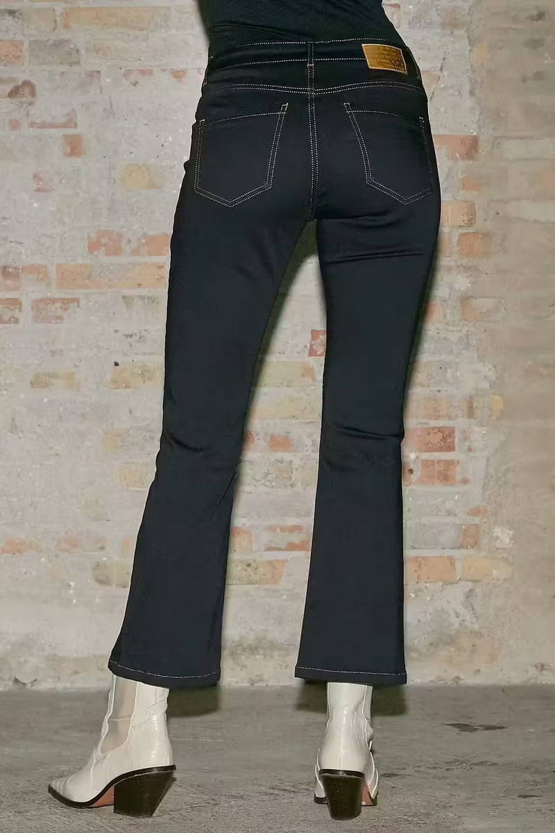 I SAY Lido Jeans med Knappar Denim Blue Unwashed