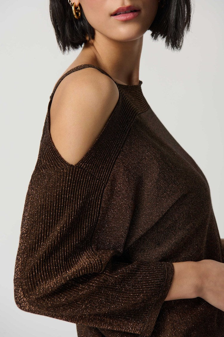 Joseph Ribkoff Sweater Knit One-Shoulder Top