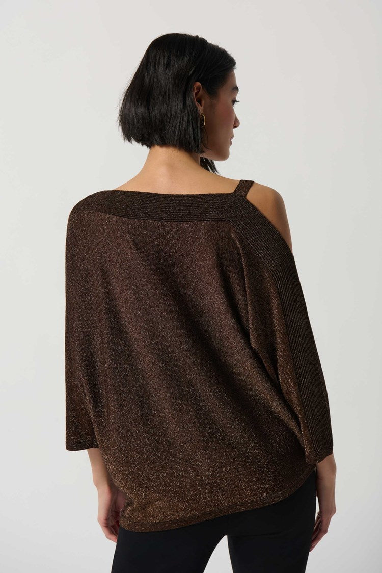 Joseph Ribkoff Sweater Knit One-Shoulder Top