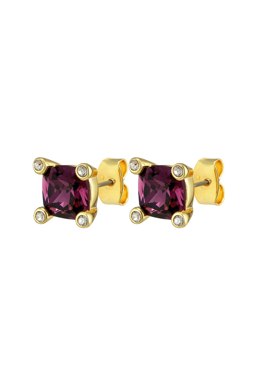 DYRBERG/KERN-Clara Earring SG Purple - Fuchsia Fashion Damkläder Nätbutik