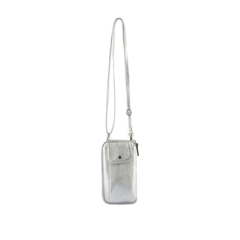 Pourchet Crossbody Mobilväska Silver