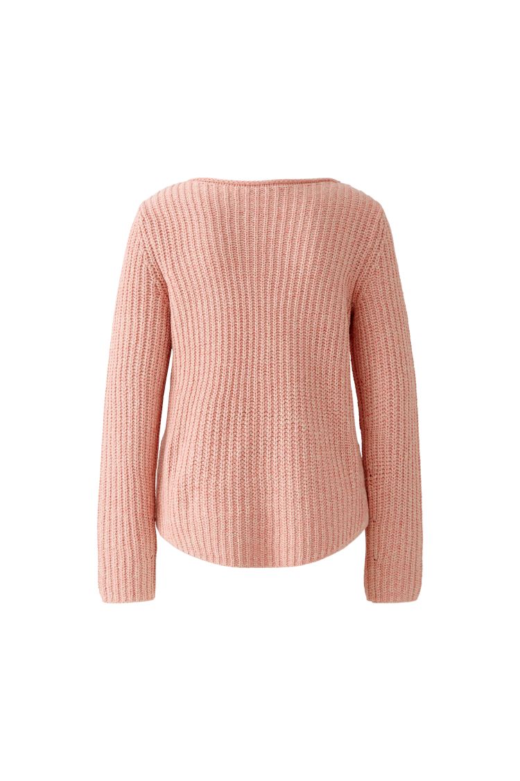 Oui Tröja Naolin Bomullsblandning Rose Red