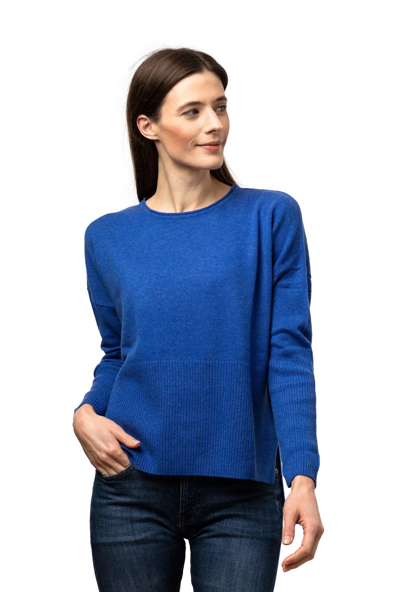 8Design Rib Tröja Kornblå