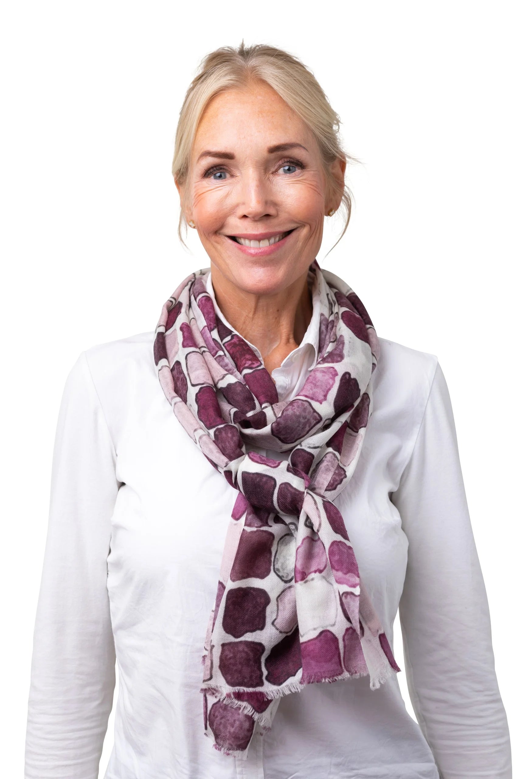 8Design Kashmir Sjal Bordeaux