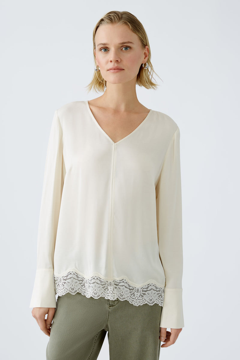 OUI Blus Whitecap Gray