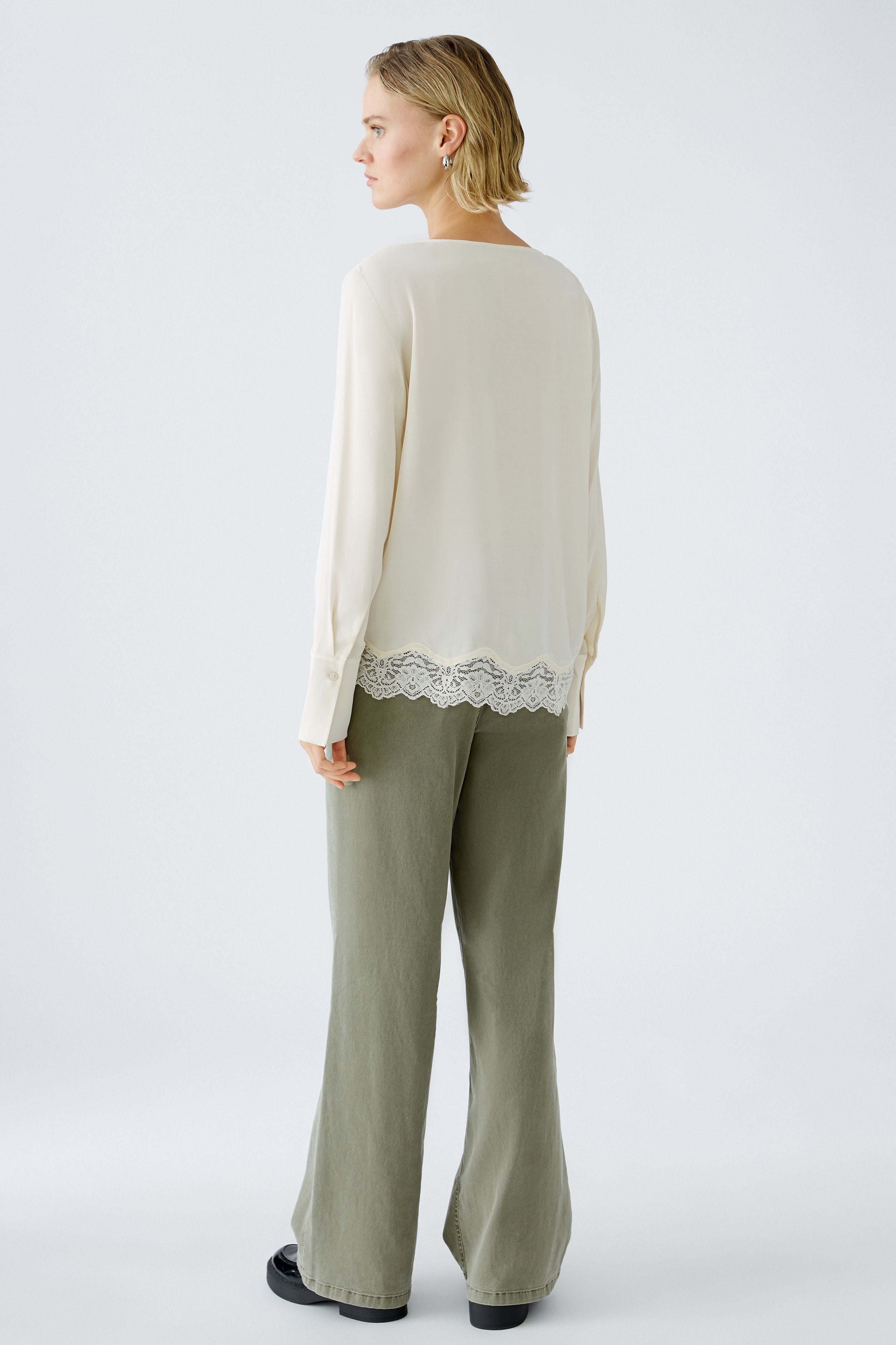 OUI Blus Whitecap Gray