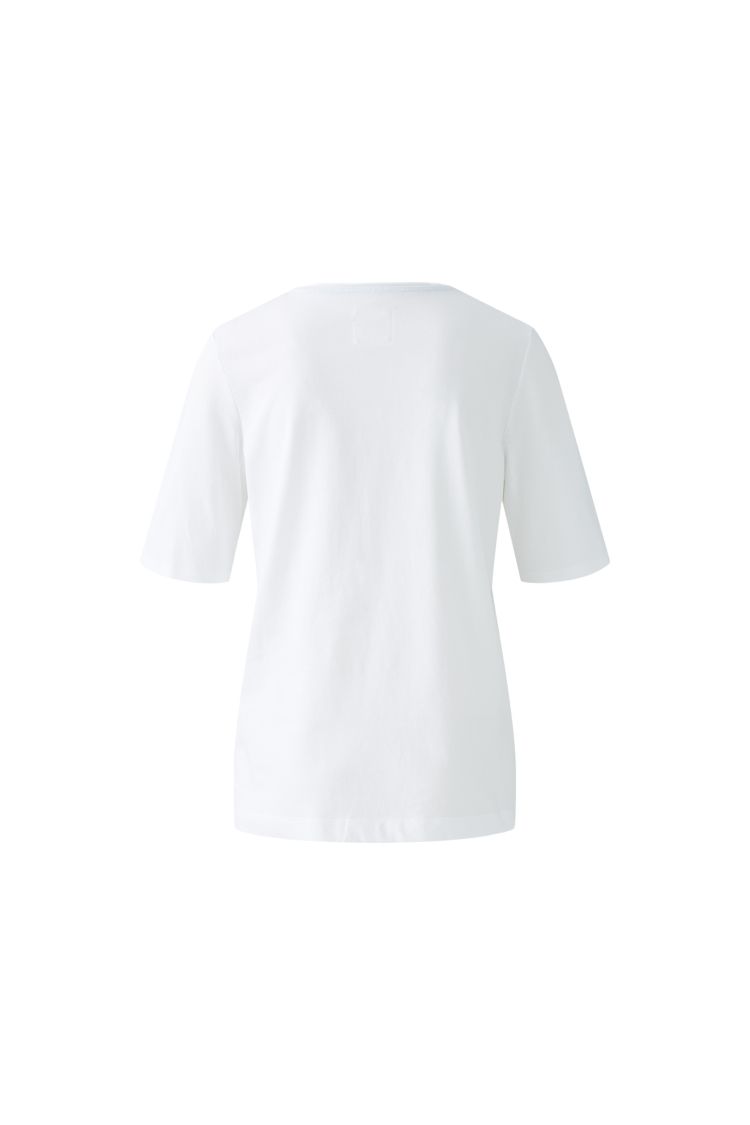 Oui T-shirt dam optisk vit