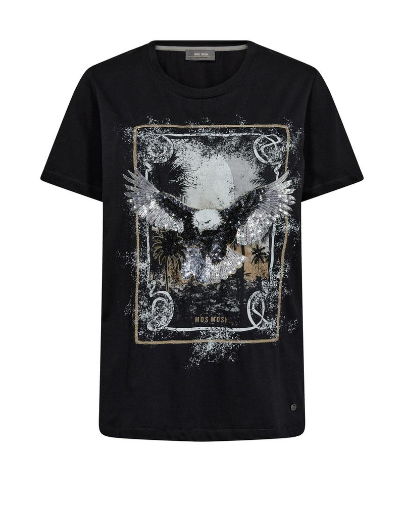 Mos Mosh Ellie O-SS T-shirt Black
