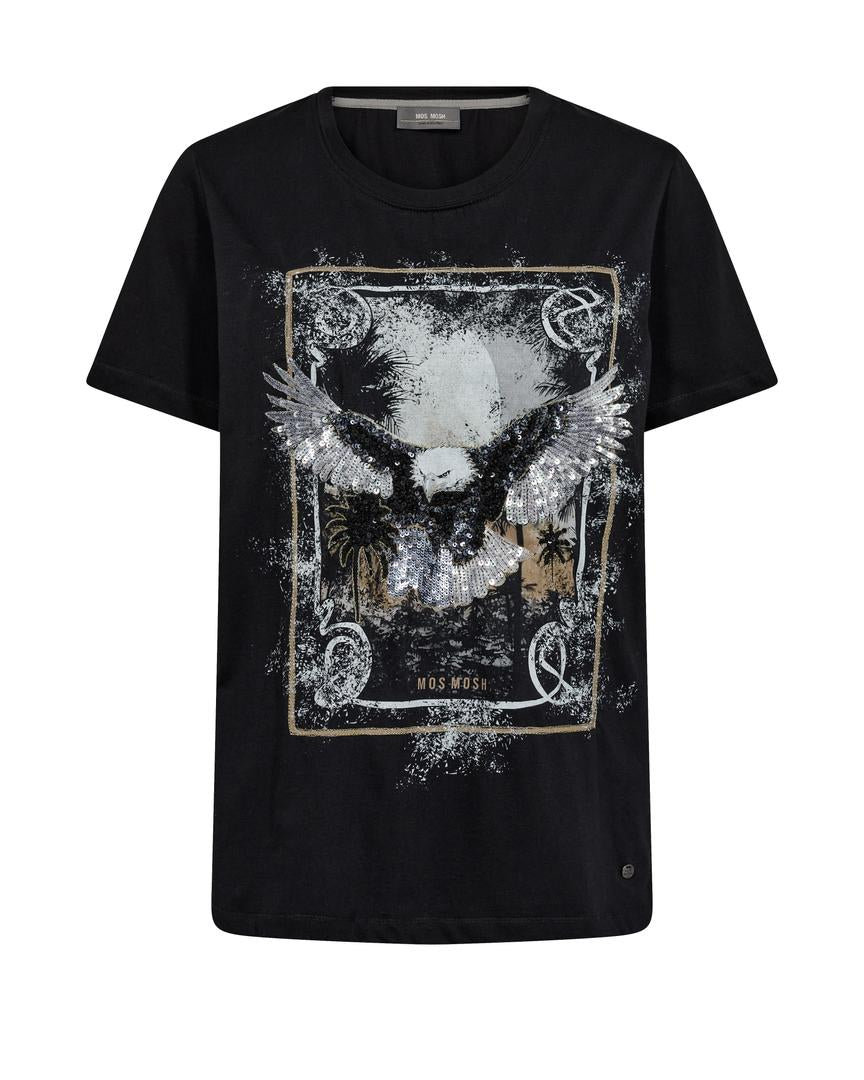 Mos Mosh Ellie O-SS T-shirt Black