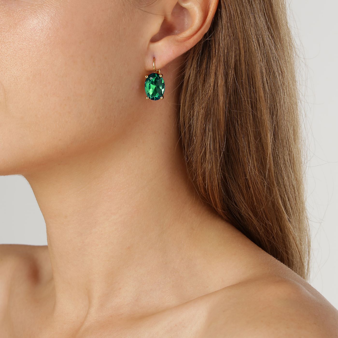 DYRBERG/KERN-ÖRHÄNGEN CHANTAL SG EMERALD GREEN - Fuchsia Fashion Damkläder Nätbutik