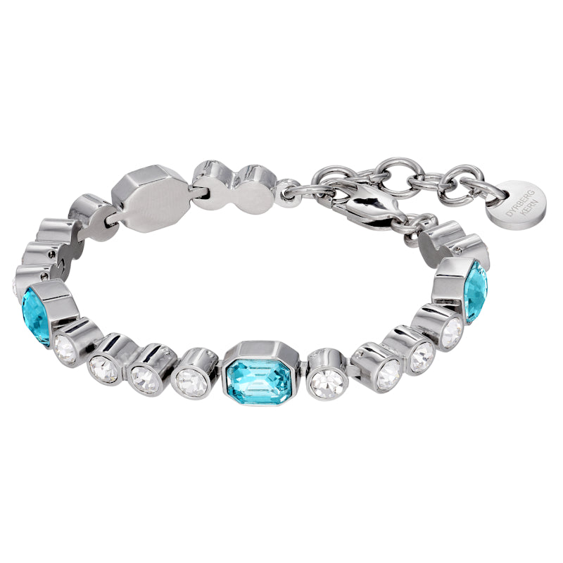 DYRBERG/KERN GRIVNA Armband aqua crystal