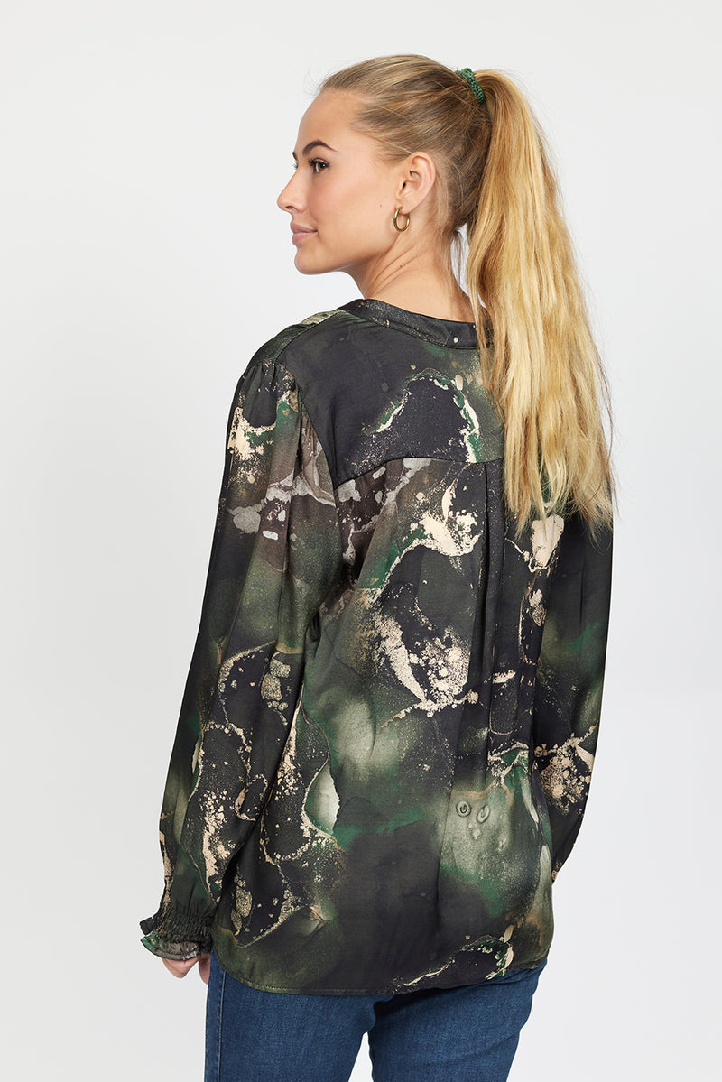 2BIZ Fetana Blus Green Marble