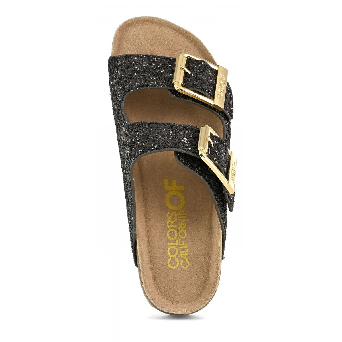Glittrande sandalspännen i metall New Military