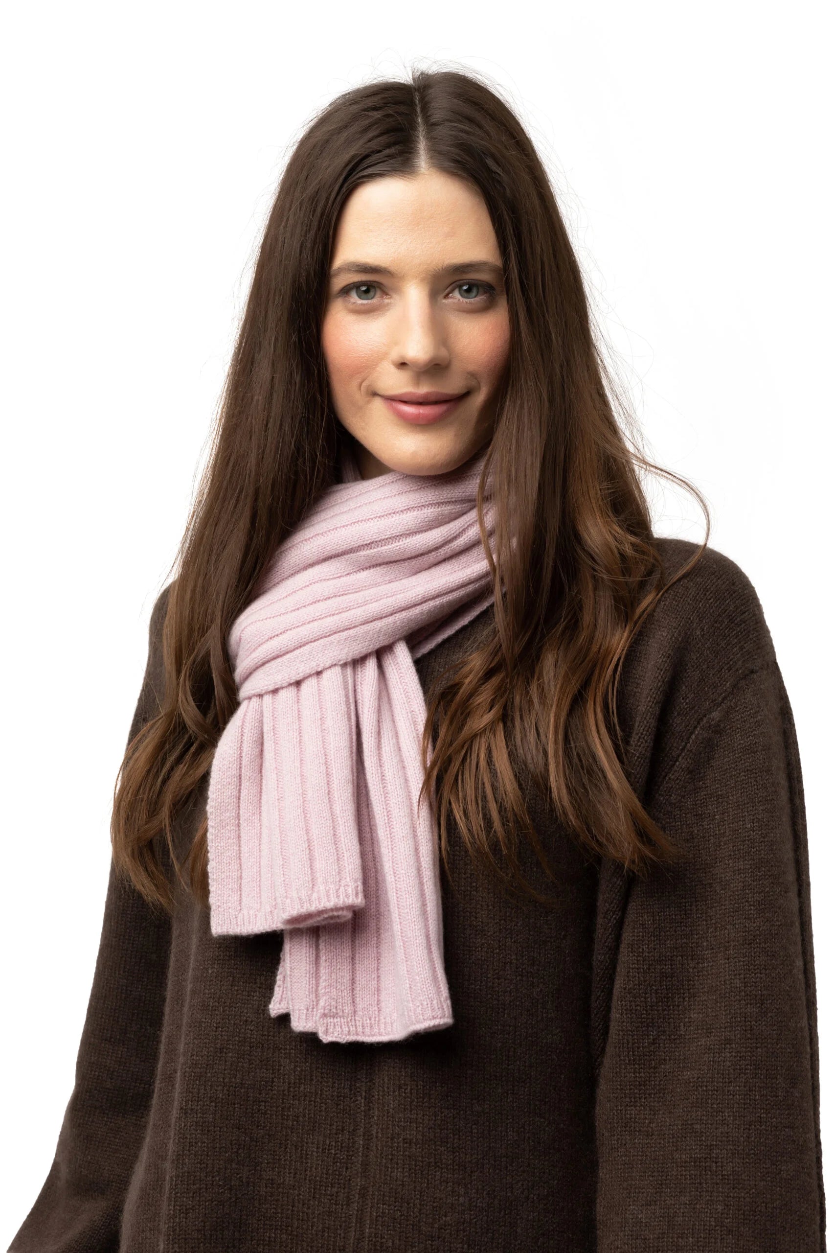 8Design Ribbad Halsduk Rosa