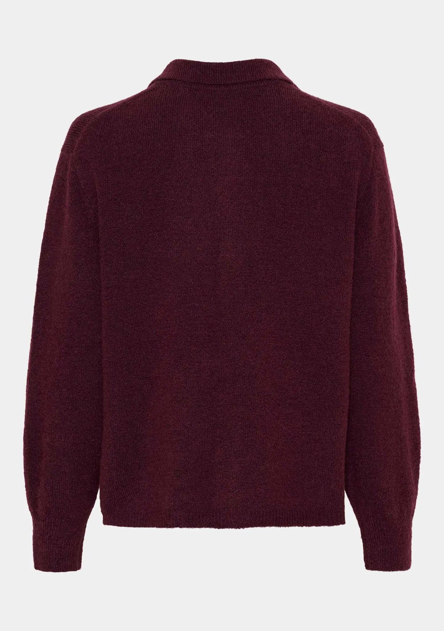 I SAY Anna Colar Cardigan Vinröd