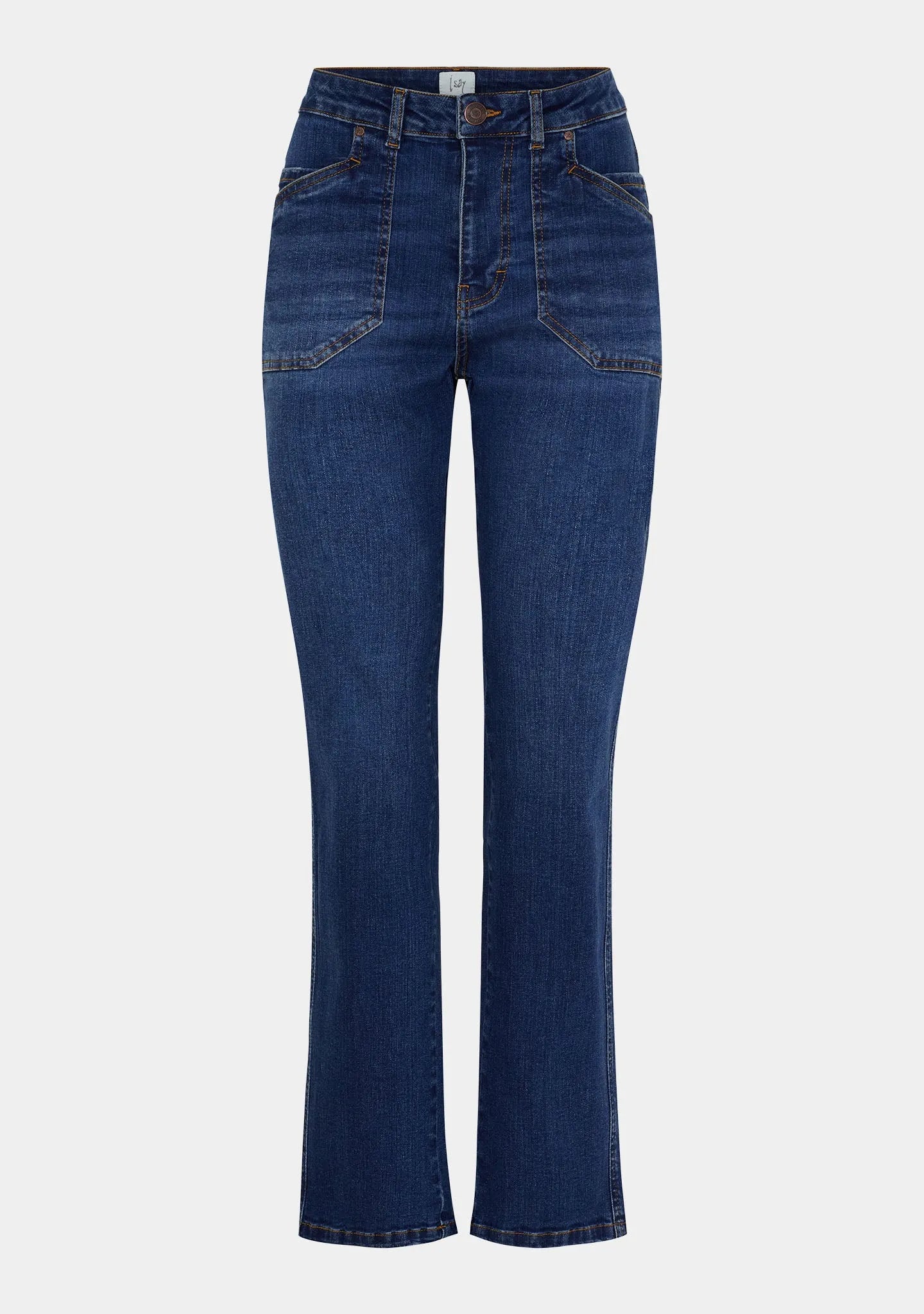 I SAY Portofino Raka Jeans Mörkare Klassisk Tvätt