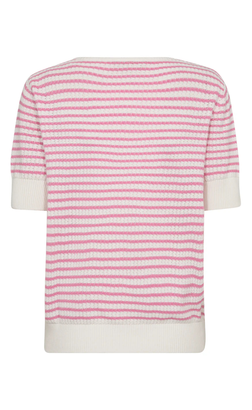 Freequent Tröja Dodo Pink/White
