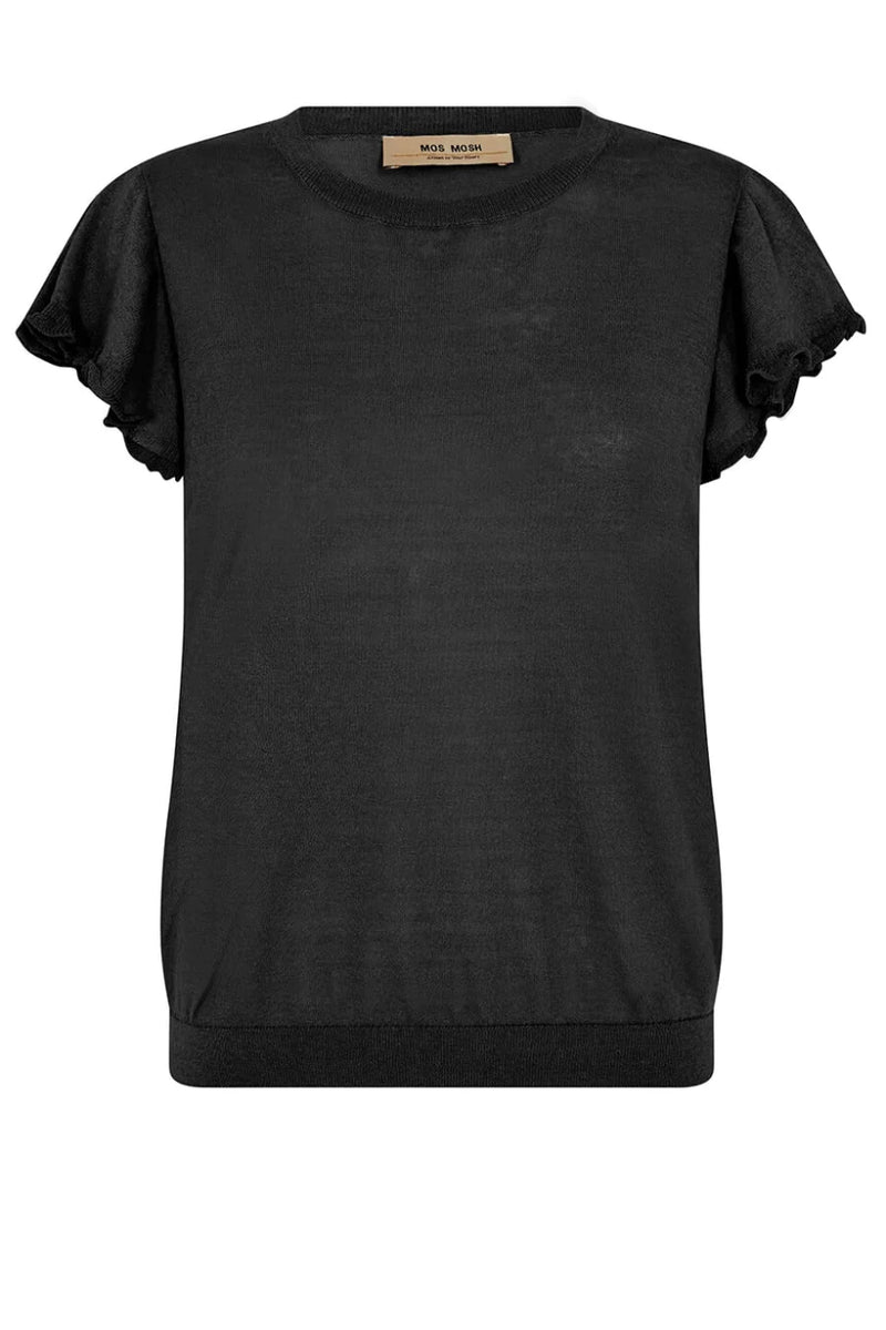 Mos Mosh Ganna Stickad Top Black