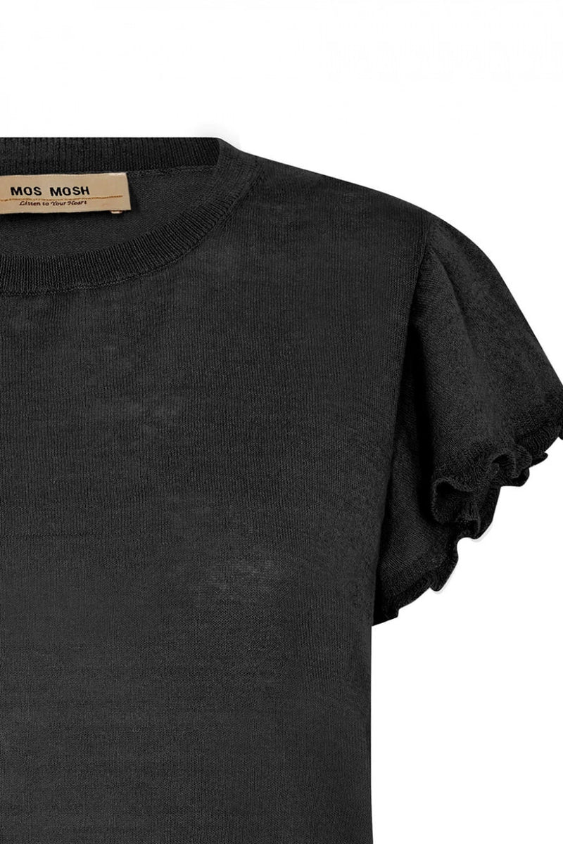 Mos Mosh Ganna Stickad Top Black