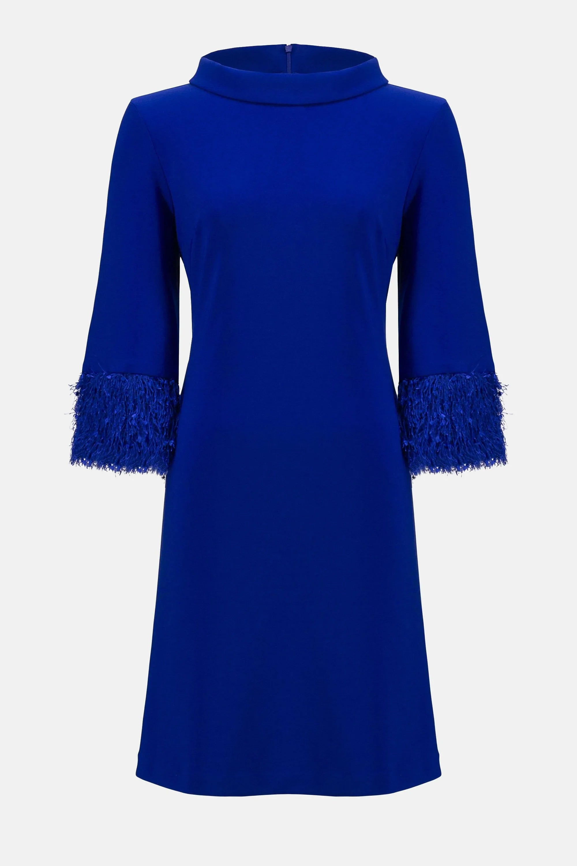 Joseph Ribkoff Silkeslen Stickad Klänning Royal Sapphire