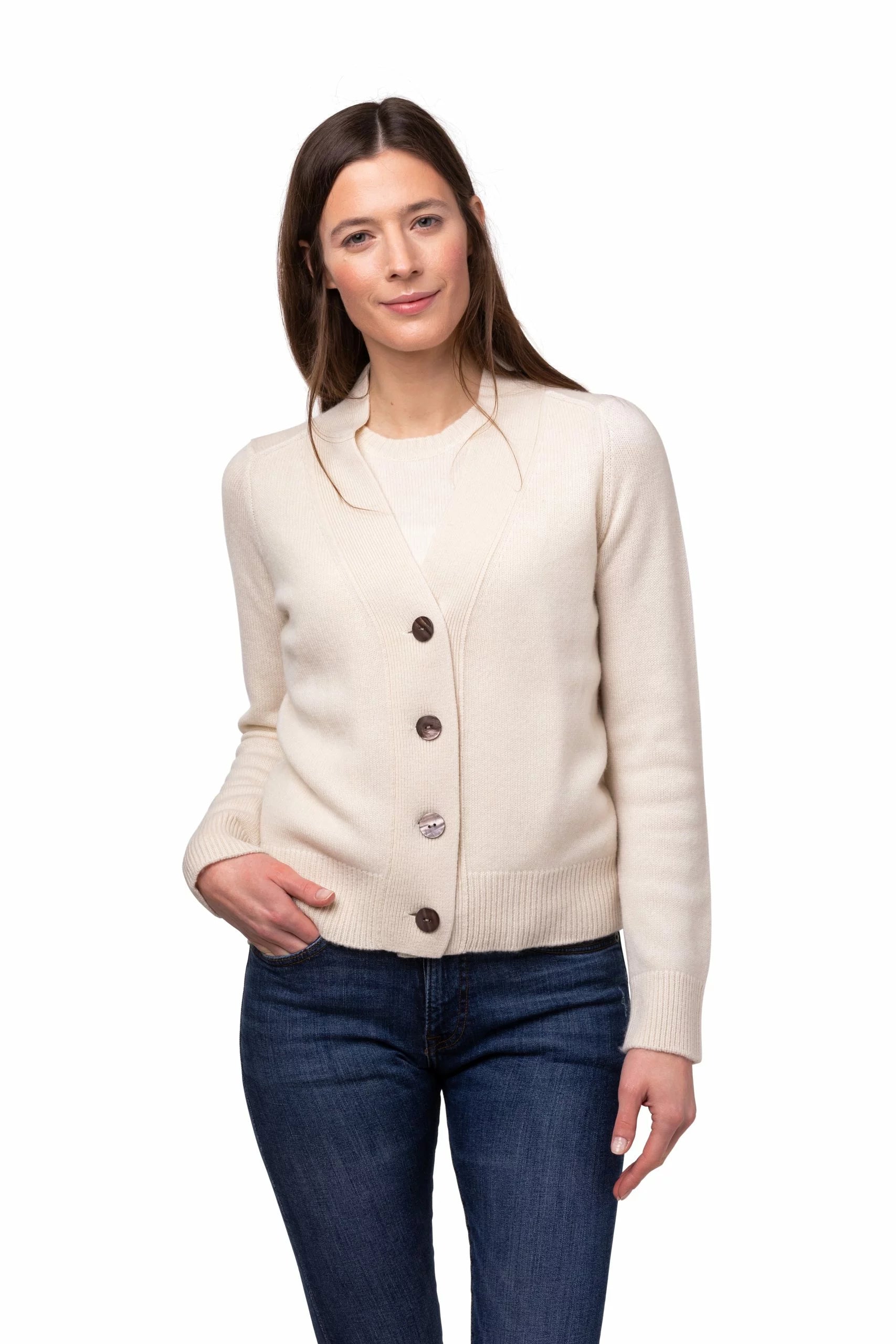 8Design Julia Kofta Naturvit