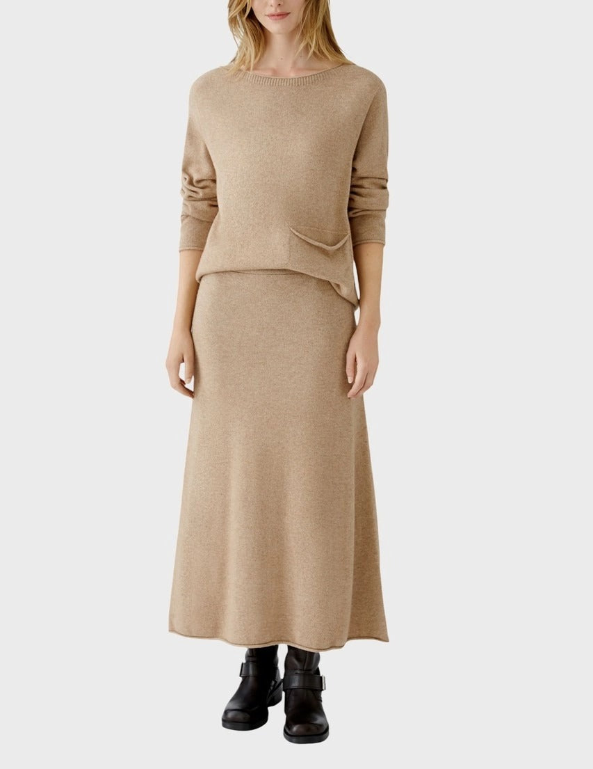OUI Kjol Beige
