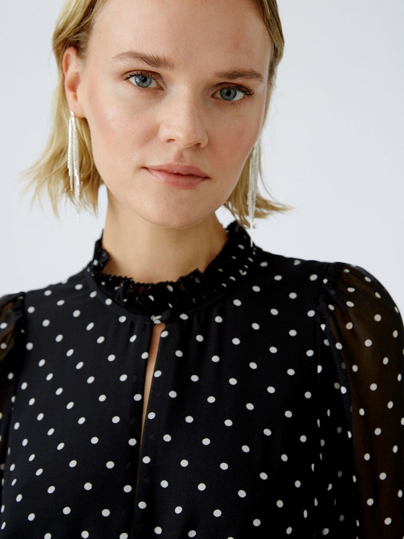 OUI Snygga Klänningar Black offwhite