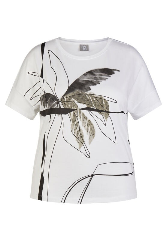RABE T-Shirt Herbal Garden White