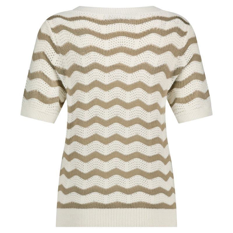 Red Button Topp Sweet zigzag Pebble