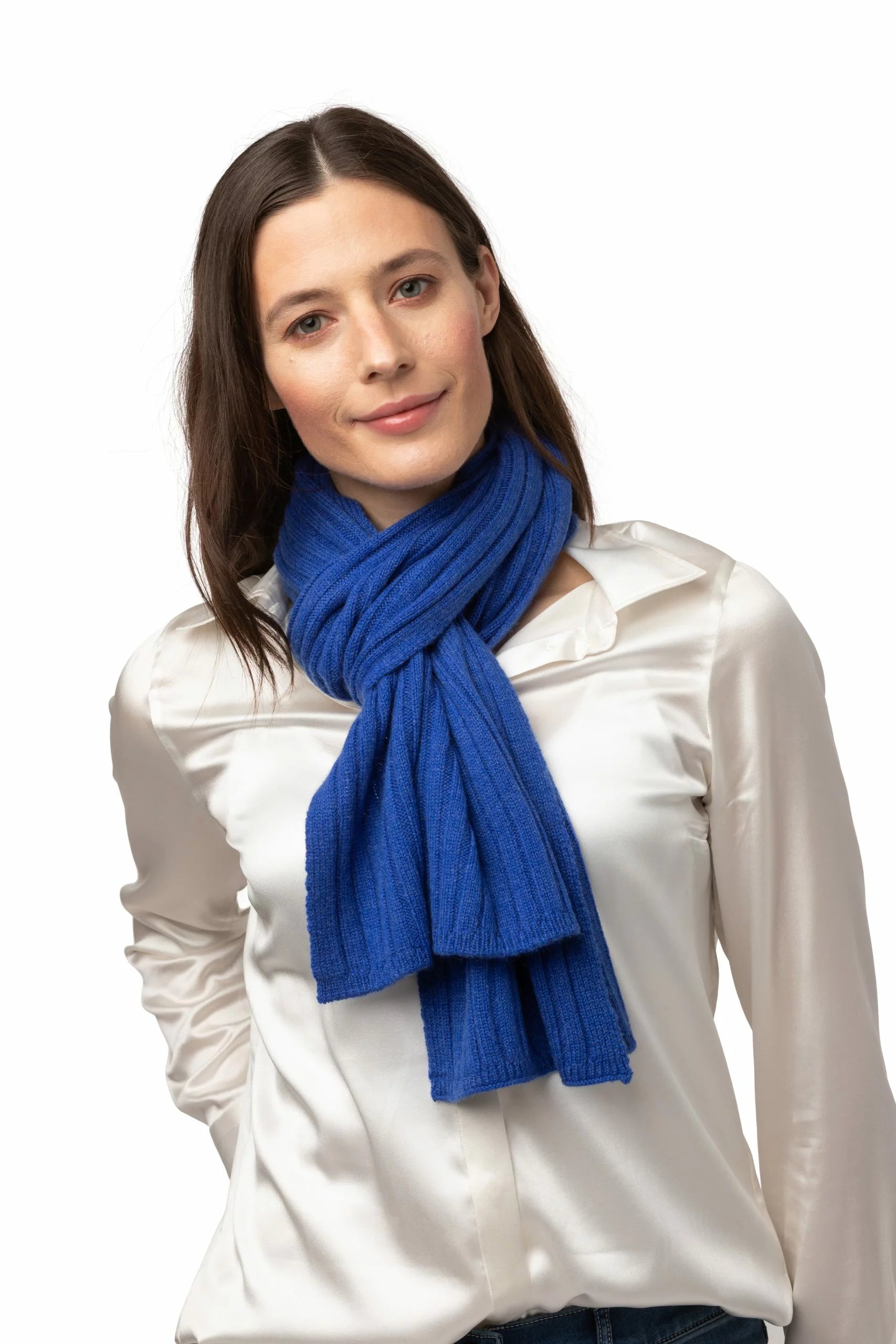 8Design Ribbad Kashmir Halsduk Sharp Blue