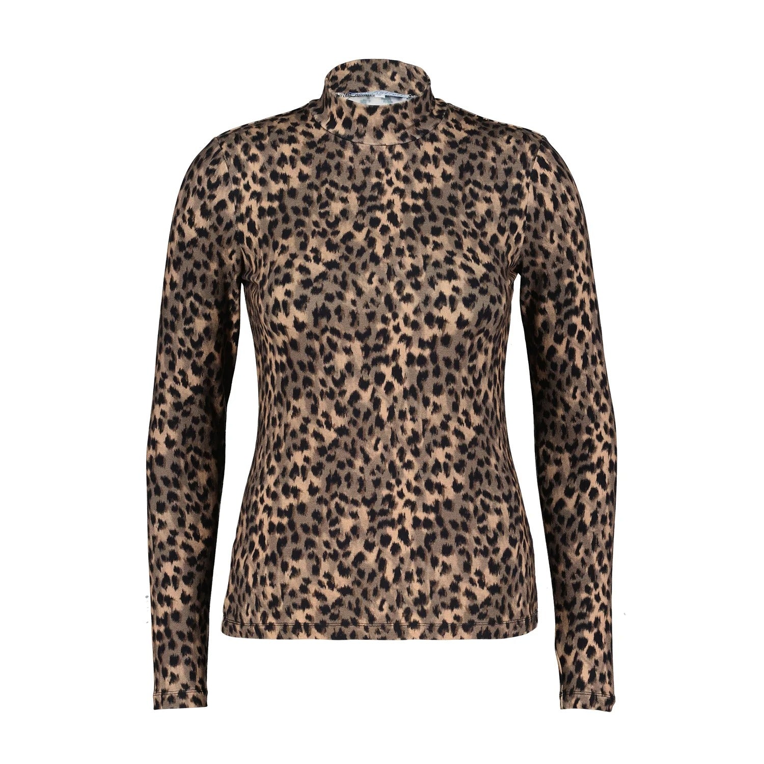 Red Button Rolinde leopard Långärmade Topp Mud