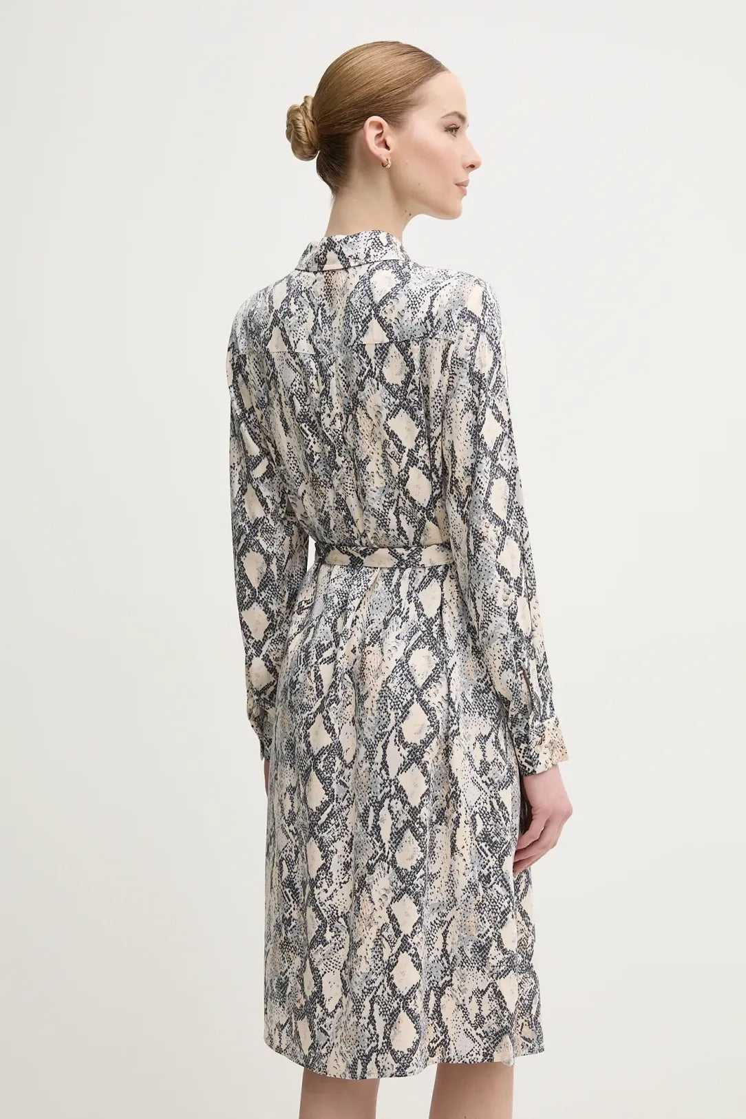 Oui Klänning Stone Grey