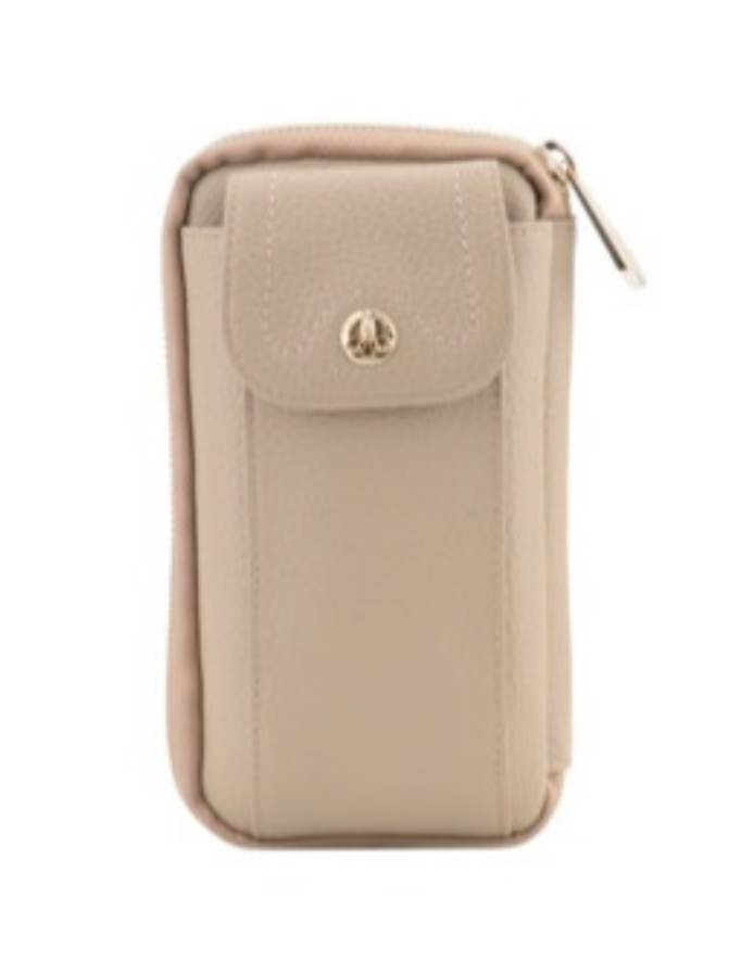 Pourchet Crossbody Mobilväska Mastic