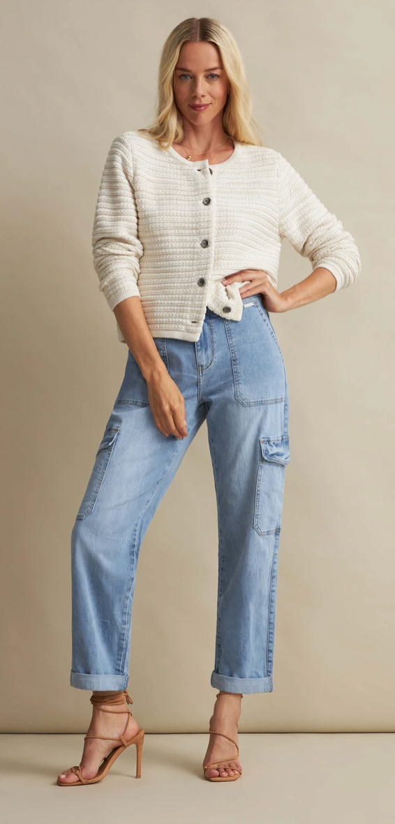 RED BUTTON Cargo Jeans Light blue