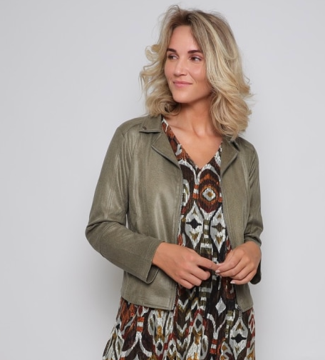2BIZ Padova Biker Jacka Olive