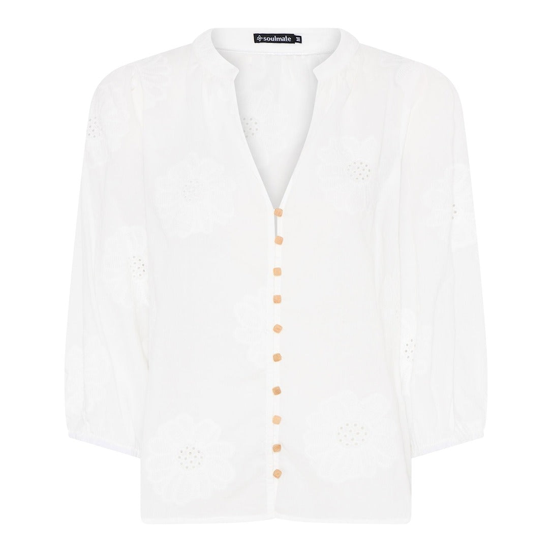 Soulmate Skjorta Rose vit