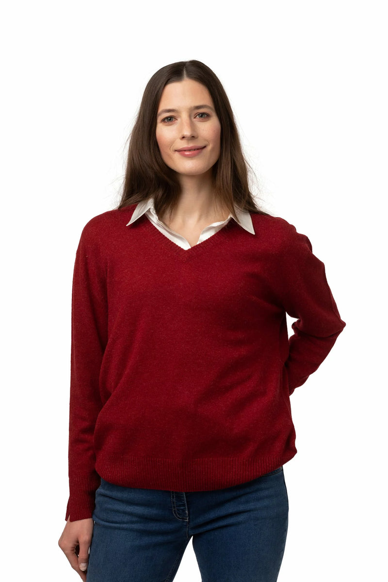 8Design Ada Kashmir Tröja Röd Dahlia