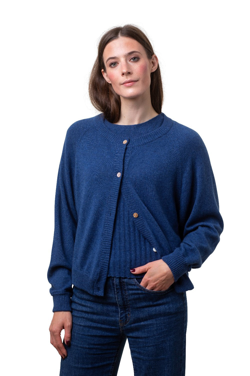 8Design Karin Kashmir Kofta Jeans Blue