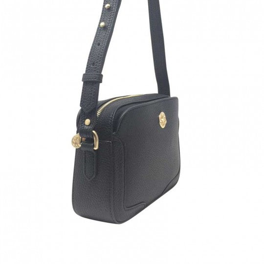 Pourchet Leather Crossbody Väska Black