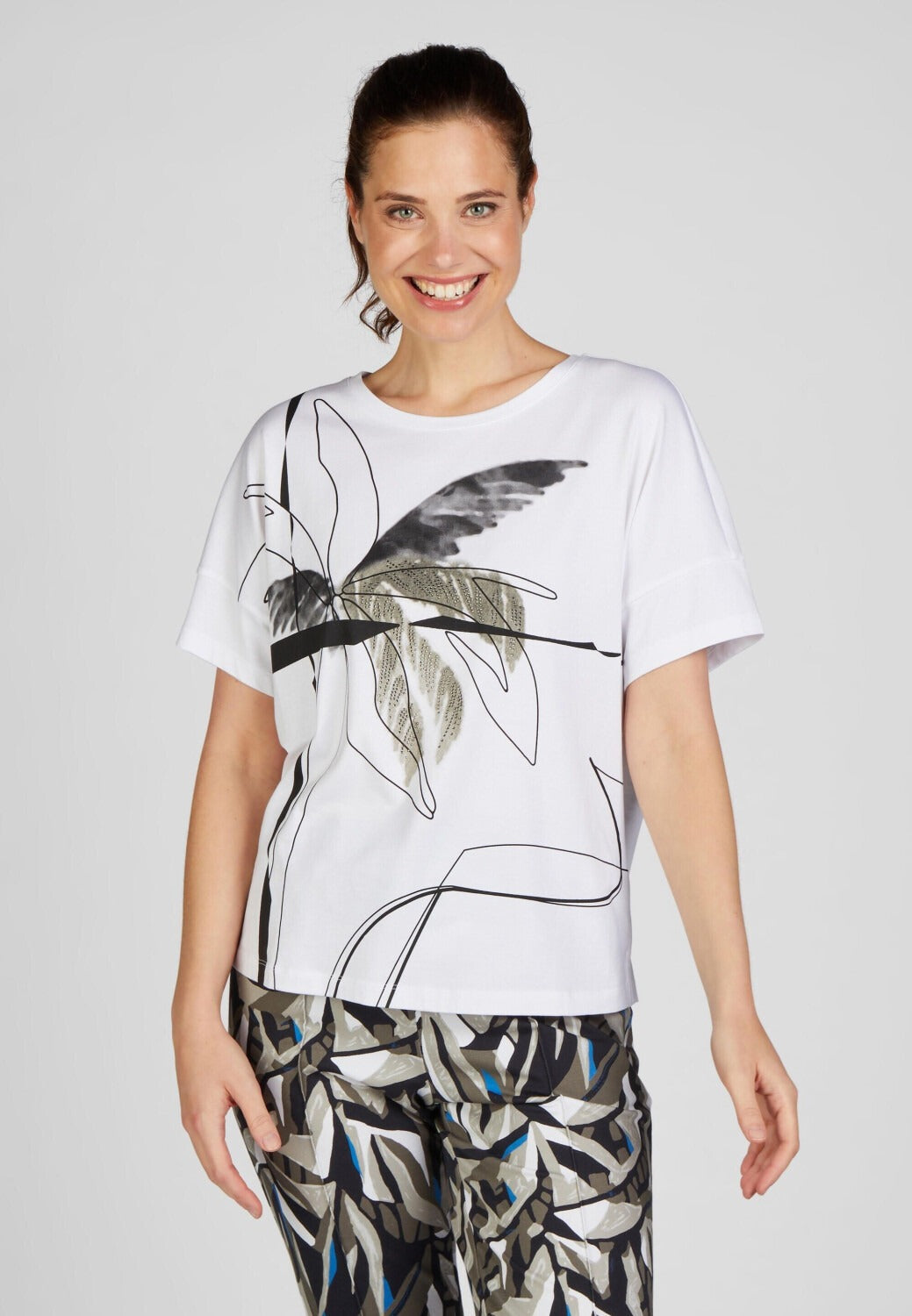 RABE T-Shirt Herbal Garden White