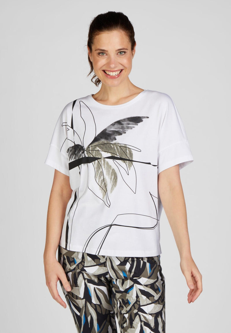 RABE T-Shirt Herbal Garden White