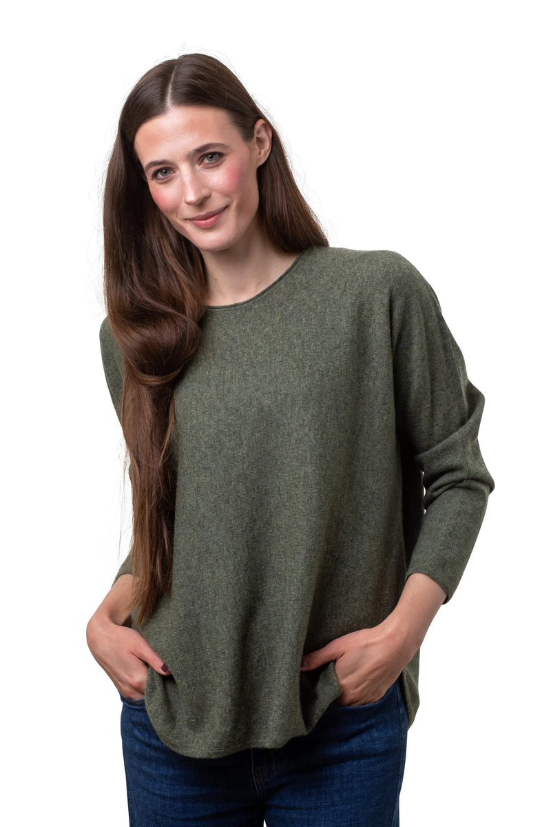8Design Anna Kashmirtröja Olivgrön