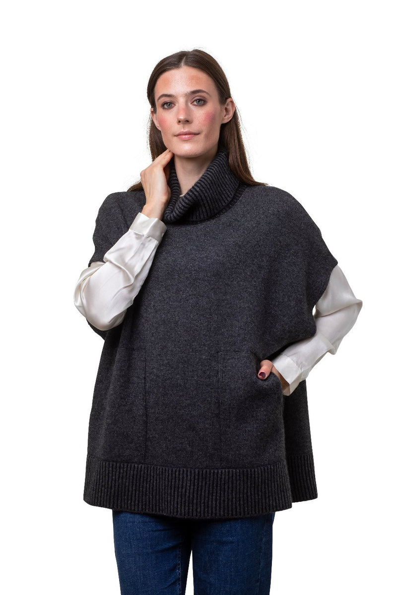 8Design Vera Polotröja Väst i Kashmir Antracite