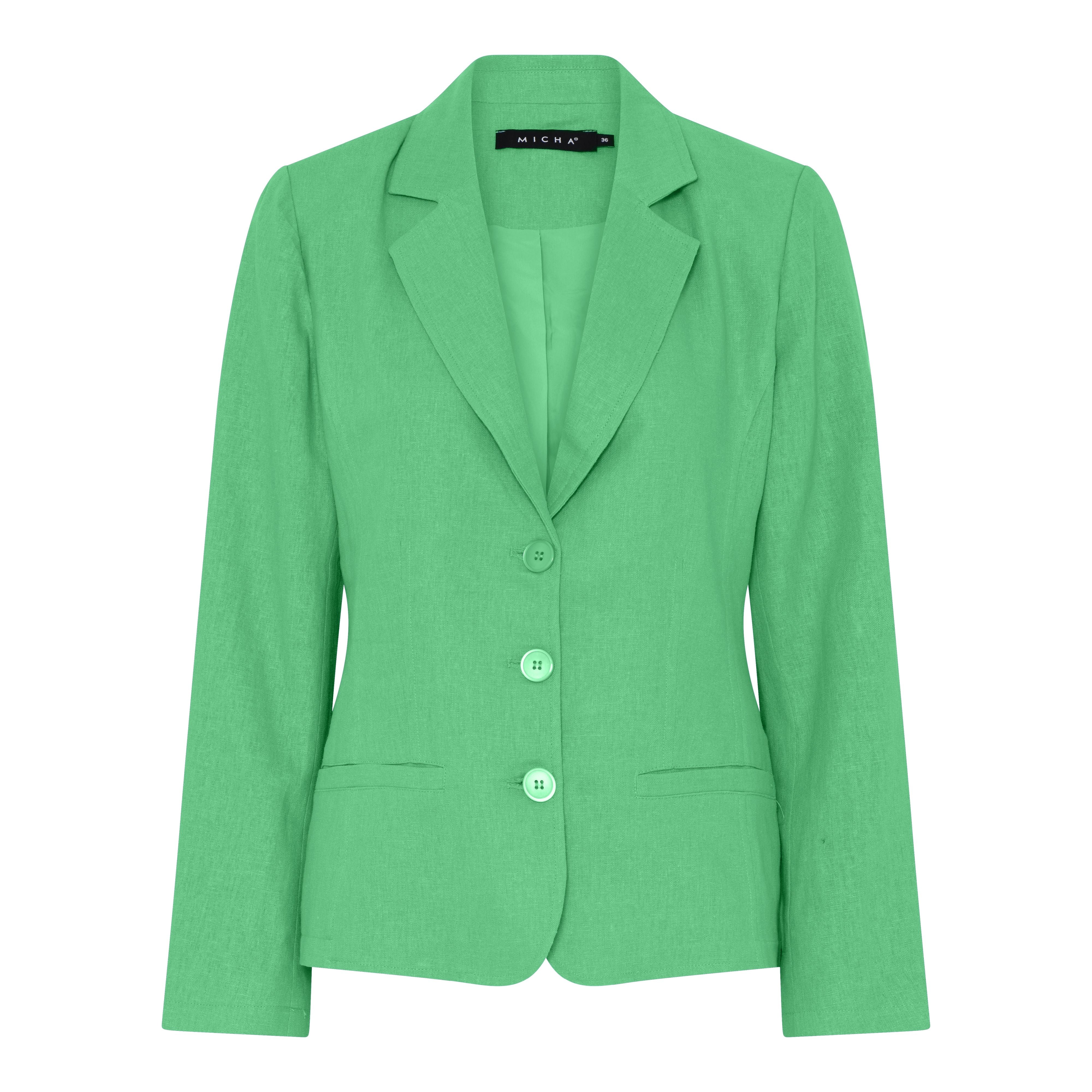 Micha Classic Soft Linen Jacka Green