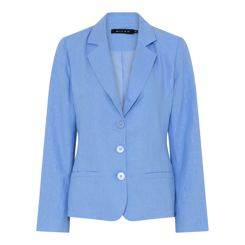 Micha Classic Soft Linnekavaj Bright Blue