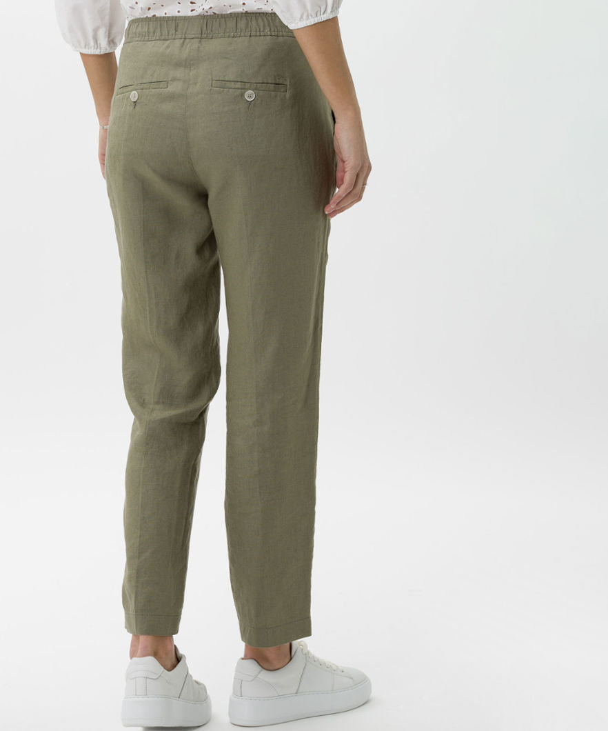 BRAX Maron Linnebyxor Olive