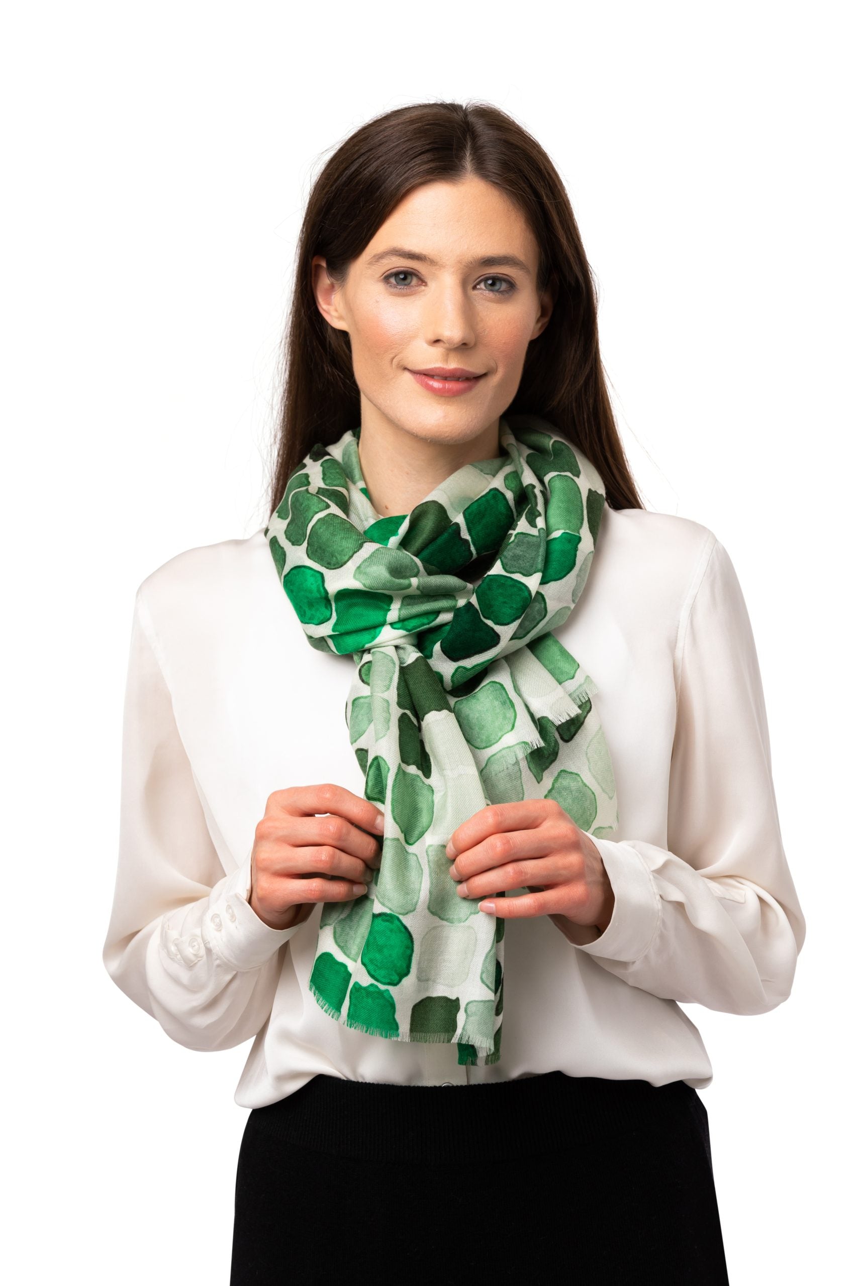 8Design Multifärger Sjal Cashmere Green Mix