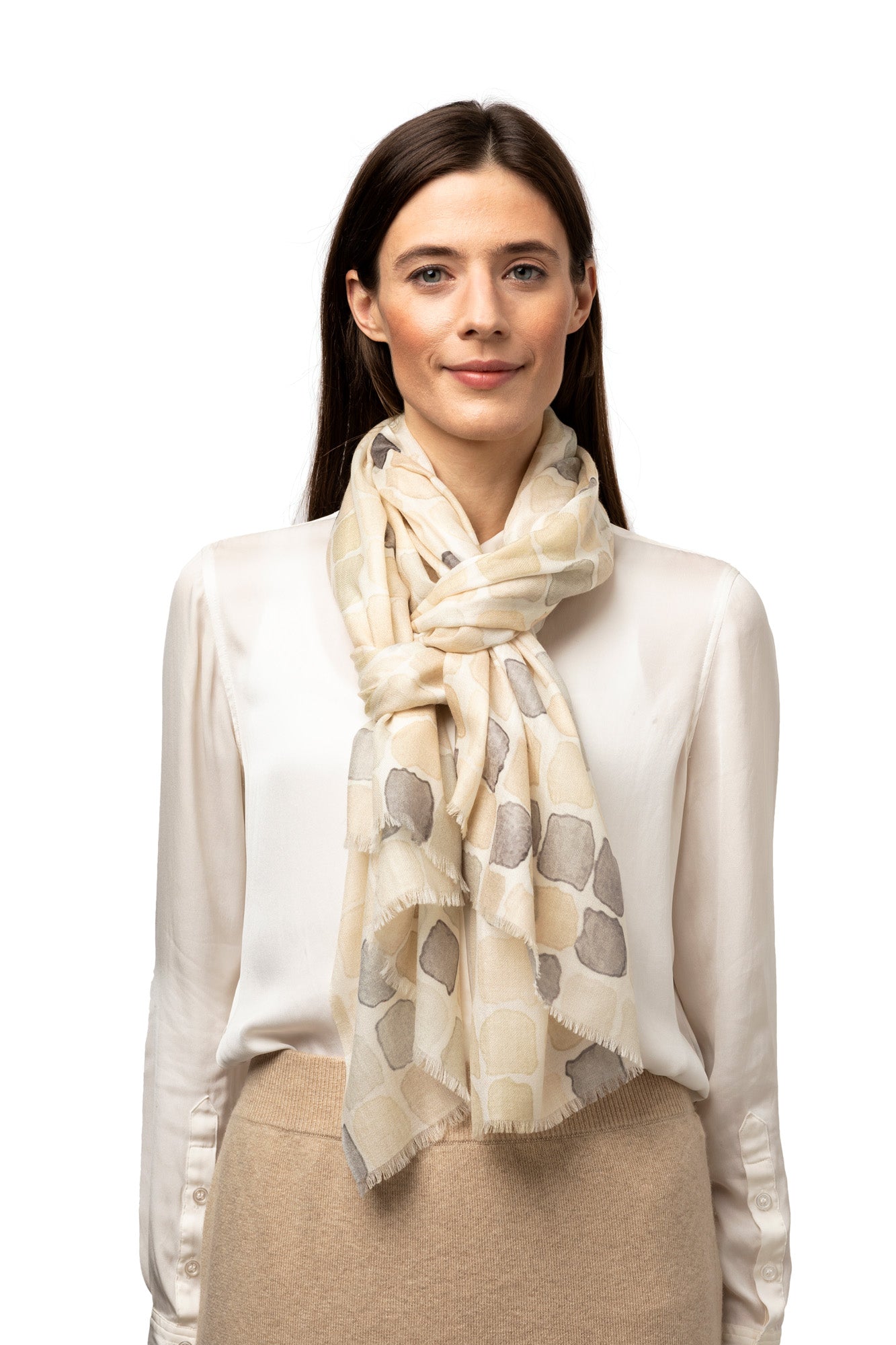 8Design Multifärger Sjal Cashmere Beige Mix